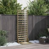 Maison Exclusive - Douche extérieure, 225 cm. Fabriqué en pin imprégné et acier inoxydable