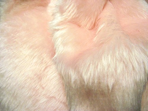 CRS Fur Fabrics Effen leuk imitatiebont stof materiaal PALE PINK