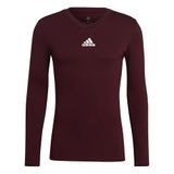 Adidas Base Tee 21 Shirt Lange Mouw Heren - Bordeaux | Maat: XS