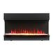 Hudson Reed Insert cheminée encastrable moderne - 83,8 cm (33'') - Flammes LED & Crystaux - Luxe - ECOSO