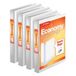 Cardinal Set van 4 ringmappen met 3 ringen, 2,5 cm, ronde ringen, wit, voor 225 vellen (79510)
