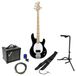 Sterling by Music Man Intro Series StingRay Ray2 Black guitare basse électrique set de démarrage