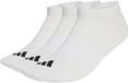 adidas Thin&Light Essentials Low Cut Sokken, 3 paar, Wit, Maat 31-33