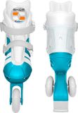 STAMP SAS Adjustable two in one 3 Wheels Skate SKIDS CONTROL Unisex size 27-30 Blue/White