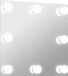 vidaXL Wandspiegel met LED-lampen vierkant glas