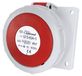 GTS Prise de courant pour montage encastré, 63A/400V, 5 pôles, IP67, 6 heures, 3P+N+E, numéro d'article 921828