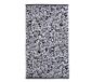 Fusion - Zwarte handdoek met dierenprint (50 x 90 cm)