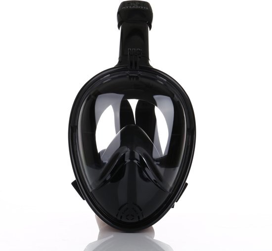 Atlantis 2.0 Full Face Mask - Snorkelmasker - S/M - Zwart