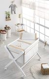 Babybont, Pielsa Baby - 1377-50 babybedje, Savanne, wintersavanne, zomer, babybed, parelmoer, afmetingen 86 x 100 cm