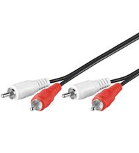 Goobay AVK 128-150 1.5m - Audio kabel - Zwart