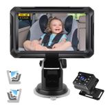 Moniteur de voiture pour bébé HD 1080P de 4.3 avec rotation à 360° pour la sécurité des sièges arrière