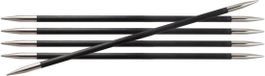 KnitPro Karbonz sokkennaalden 15cm 1.00mm - 5 stuks
