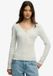 Superdry Athletic Button Down Longsleeve Top Dames Iced Grey Marl Maat 16