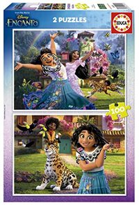 Educa Encanto Disney 2 puzzels van karton, met 100 stukjes