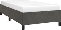 vidaXL Bedframe zonder matras, donkergrijs, 90x200 cm, fluweel