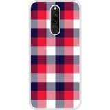 Redmi Bedrukt siliconen hoesje compatibel met Redmi Note 8 Tartan Tricolor