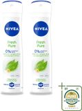 Nivea 2 x Fresh Pure Deodorant Spray - 150 ml