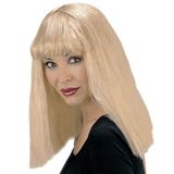 Finidi Blonde pruik met pony