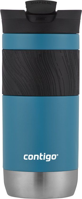 Contigo Byron Snapseal thermosbeker - Juniper, roestvrijstalen isoleerbeker, koffiebeker-to-go, lekvrij, 470 ml