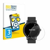 BROTECT Screenprotector 3 Stuks voor Ronde Displays (ø: 42 mm) Beschermglas Transparant
