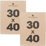 Atmosphera Cadre photo sans bord - 2x - 30 x 40 cm - mdf/plastique