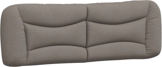 vidaXL Hoofdbordkussen "Hvar" 160 cm stof taupe