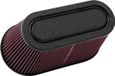 K&N RP-5182 Universeel filter - carbonvezel - 89mm aansluiting, 305mm x 152mm bodem, 252mm x 100mm top, 152mm hoogte
