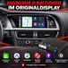 Junsun Adaptateur d'interface CarPlay et Android Auto sans fil pour Audi A4 B8, A5, Q5 et S5 (2009-2015) avec AirPlay, Mirror Link, Navigation et Bluetooth