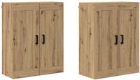 vidaXL Wandkast - 2 stuks - Artisan Eiken - 69,5 x 34 x 90 cm
