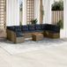Maison Exclusive - Ensemble de jardin, composé de 11 pièces, avec coussins, gris, en polyrotin