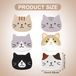 Unyqoos® set de 6 pièces sous-verres forme de chat en PVC