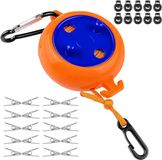 Unyqoos ® Uittrekbare Waslijn van 10 Meter met Winddichte Wasknijpers voor Buiten en Reizen