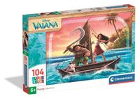 Clementoni Vaiana Puzzle, 104 pièces, Super Coloré, Puzzle pour enfants, à partir de 6 ans, dimensions 38x27 cm