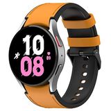 By Qubix Qubix Bandje voor Samsung Galaxy Watch 4 Classic - 42mm & 46mm - Oker - Small