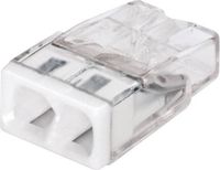WAGO 2273-202-40 Lasklem Flexibel - Massief 0.5-2.5 mm² - 2-polig - 40 stuks - Wit/Transparant