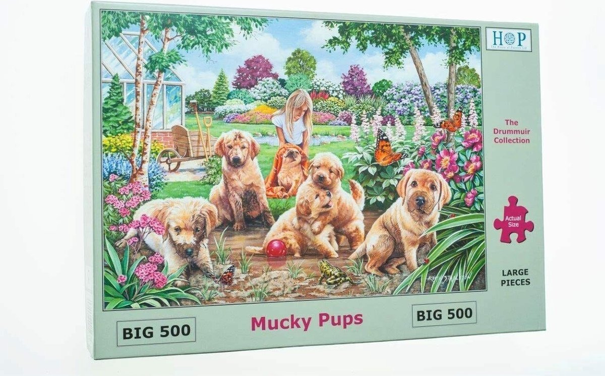 House Of Puzzles Mucky Pups Puzzel 500 XL Stukjes