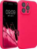kwmobile telefoonhoesje geschikt voor Apple iPhone 16 Pro Max - TPU backcover met siliconen coating - Smartphone case in neon roze