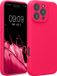kwmobile telefoonhoesje geschikt voor Apple iPhone 16 Pro Max - TPU backcover met siliconen coating - Smartphone case in neon roze