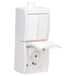 Busch-Jaeger 2CKA001684A0328 Wandcontactdoos met randaarde Inzetstuk Zuiver wit (RAL 9010), Wit 1 stuk(s)