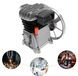 Compresseur d'air, tête de pompe - compresseur à piston - double cylindre - poulie - lubrifié à l'huile - 142 litres par minute - électrique - gris