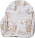 Bambisol Coussin de Chaise Bébé, Avec Sangles, Plaque Mousse Centrale, Motif Lapin Beige, Revêtement Plastifié