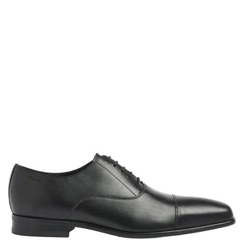Van Lier leren veterschoenen - zwart