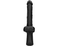Ouch! Hand Held Liquid Silicone Vibrating and Thrusting Sex Machine - Black