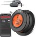 herQs - Dome Thermometer - BBQ thermometer - Wireless - Bluetooth - App - Stainless Steel - 500 °C