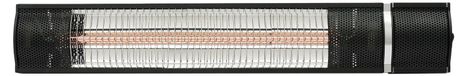 StarTech Buiten infraroodverwarmer - Elektrische terrasverwarmer SF-104 - Wand- of vloermodel - 800–2000W - Afstandsbediening & timer - IP65, spatwaterdicht - EU-stekker - Zwart