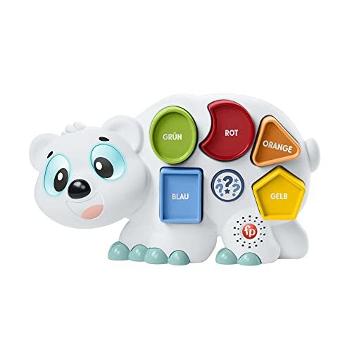 Fisher-Price HJR15 - BlinkiLinkis vormen ijsbeer, interactief puzzel-educatief speelgoed met muziek, lichten, melodieën en zinnen, babyspeelgoed voor kinderen vanaf 18 maanden