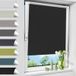 Allesin Store Enrouleur Occultant Thermique Sans Perçage, Rideau Opaque Isolant, Montage Simple Pour Fenêtre Ou Porte, Largeur Du Tissu 105 cm, 105l X 220l cm, Noir