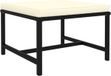vidaXL Sectional Footstool with Cushion Poly Rattan Black