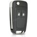 Opel & Chevrolet Coque de clé de voiture pliable à 2 boutons