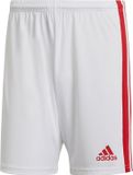 Adidas Squadra 21 Short Heren - Wit / Rood - Maat: 2XL